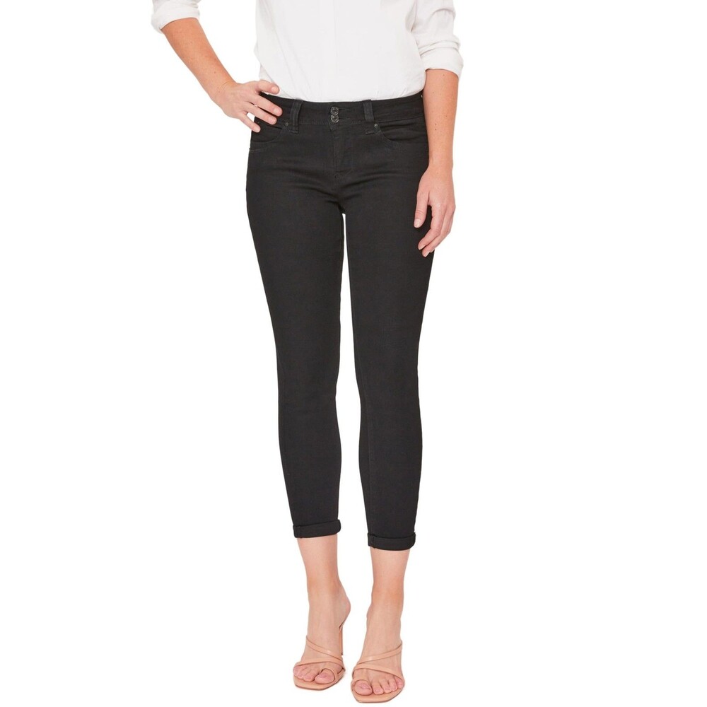 Royalty For Me Women's Wannabettabutt Cuff Ankle Jeans Black Size 4 Skinny NWT